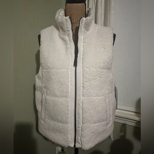 Ivory DKNY Reversible Puffer Vest - Size S, Brand New w/Tags (NWT), Never Worn!